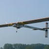 The solar impulse plane flying