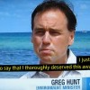greg hunt - not his real words