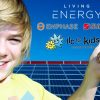 kid and solar panels