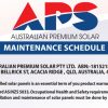 APS maintenance schedule