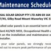 USG Maintenance Schedule