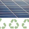Solar panel recycling and upcycling