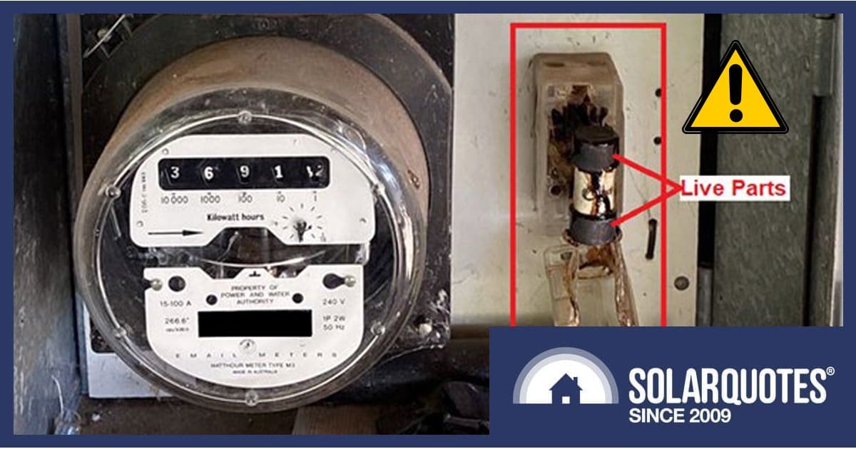 Electricity meter box safety alert