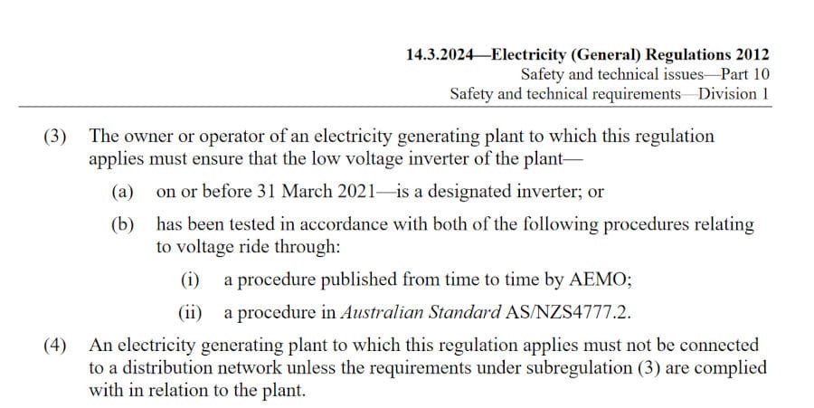 legislation has regulations that call up standards