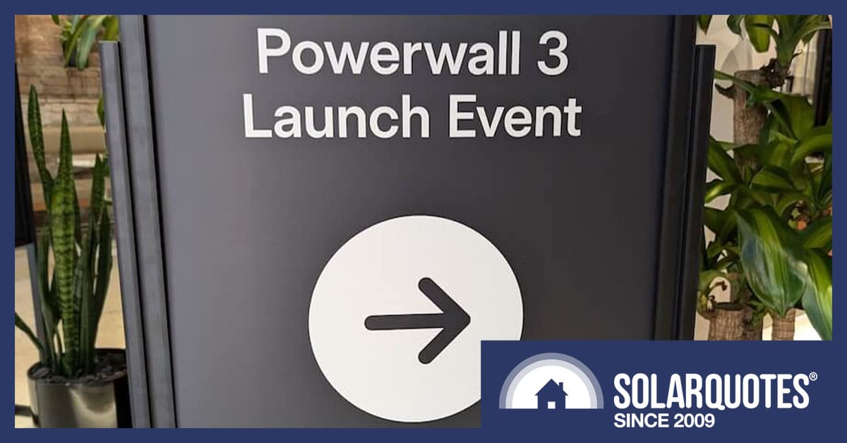 powerwall 3 launch signage