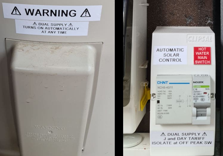 Hot water control circuitry