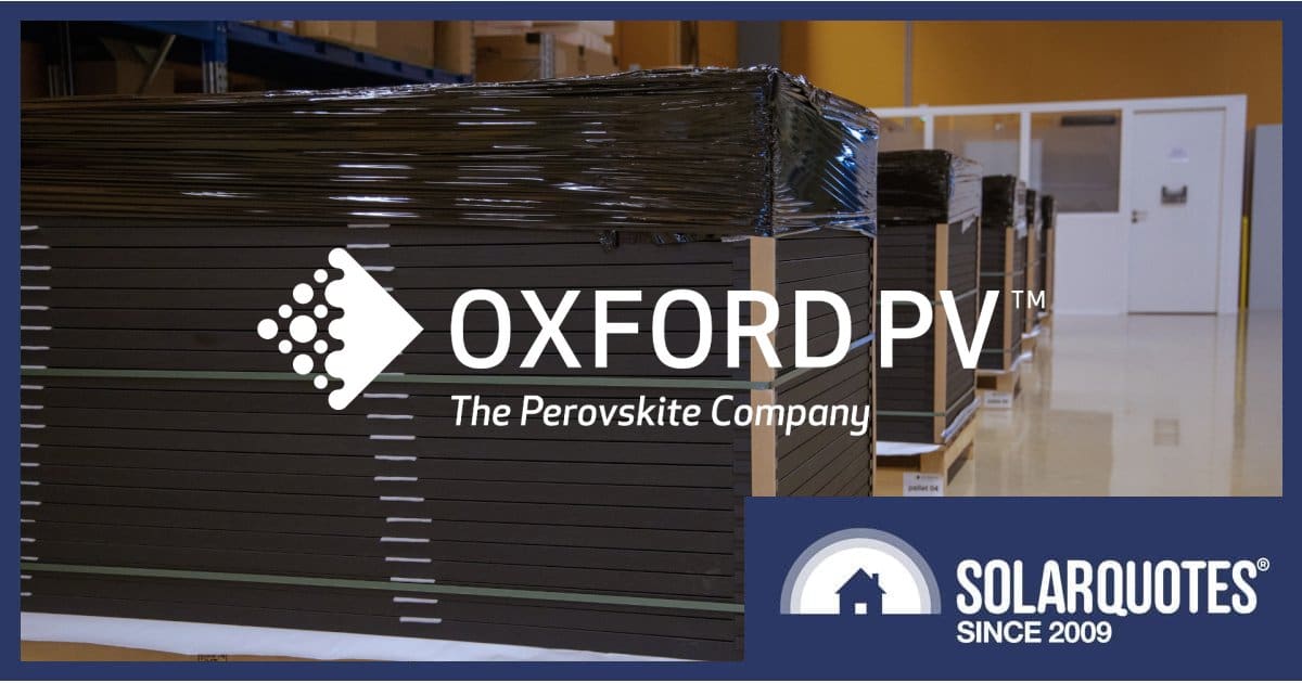 Perovskite solar panels