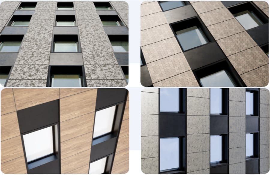 Clearvue solar cladding examples.