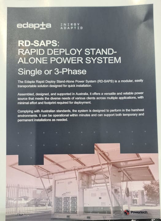 endapta fold out power system