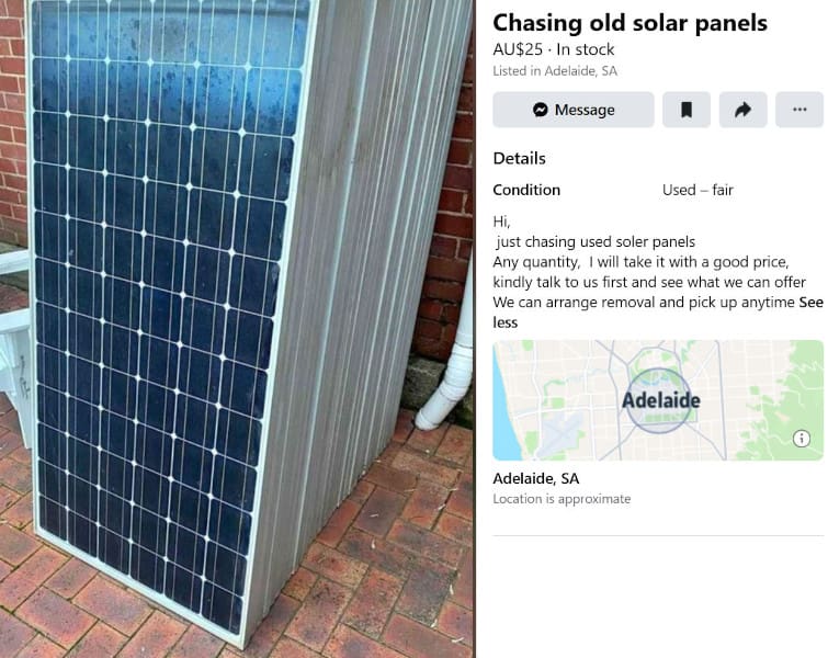 used solar panels