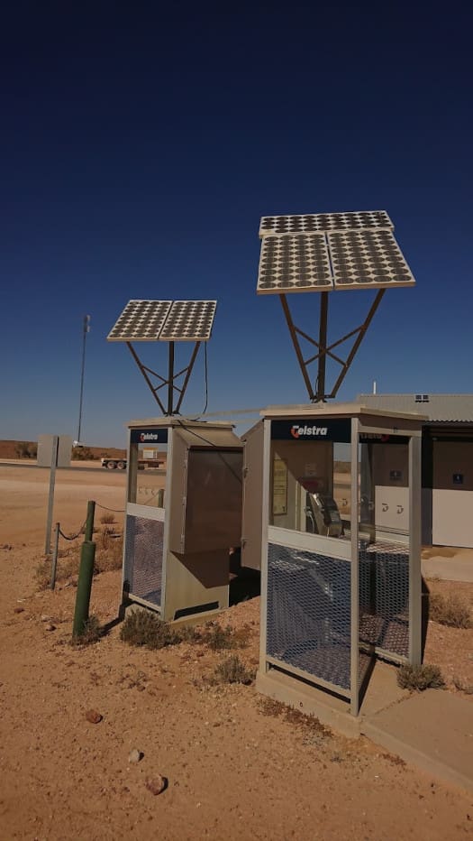 solar powered public phone