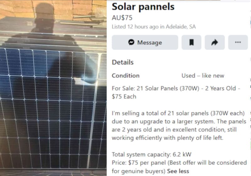 used solar panels