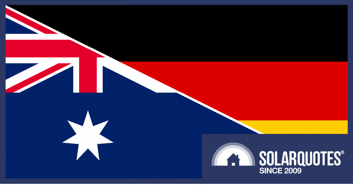 Solar power in Australia and Germany