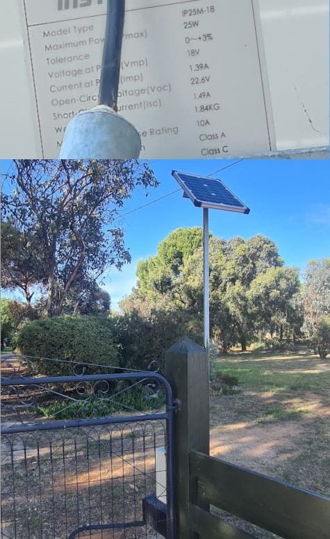 solar powered gate