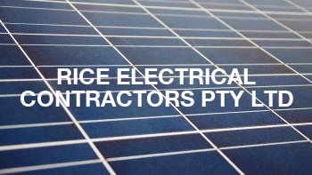 Rice Electrical Contractors Pty Ltd