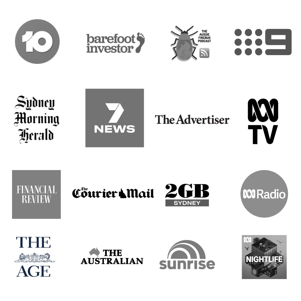 A collection of media companies that have featured SolarQuotes or Finn Peacock