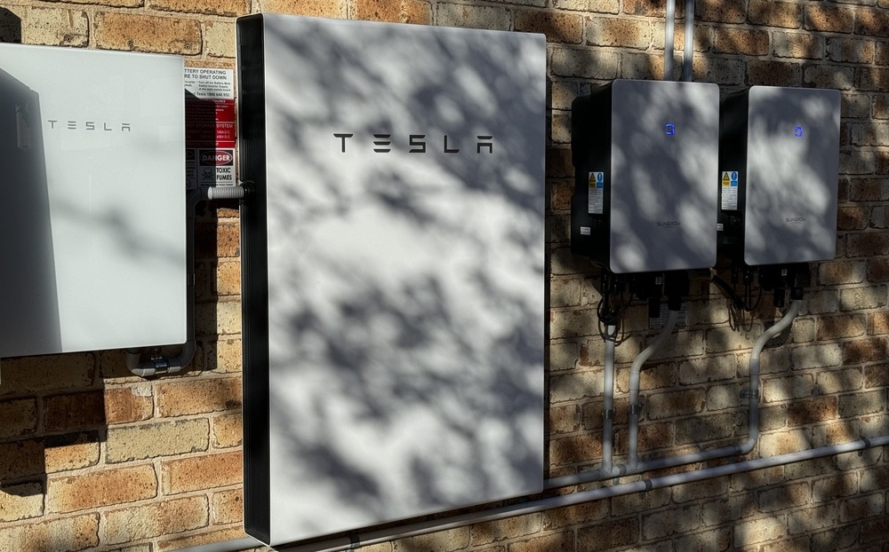 A Tesla Powerwall 2 installed