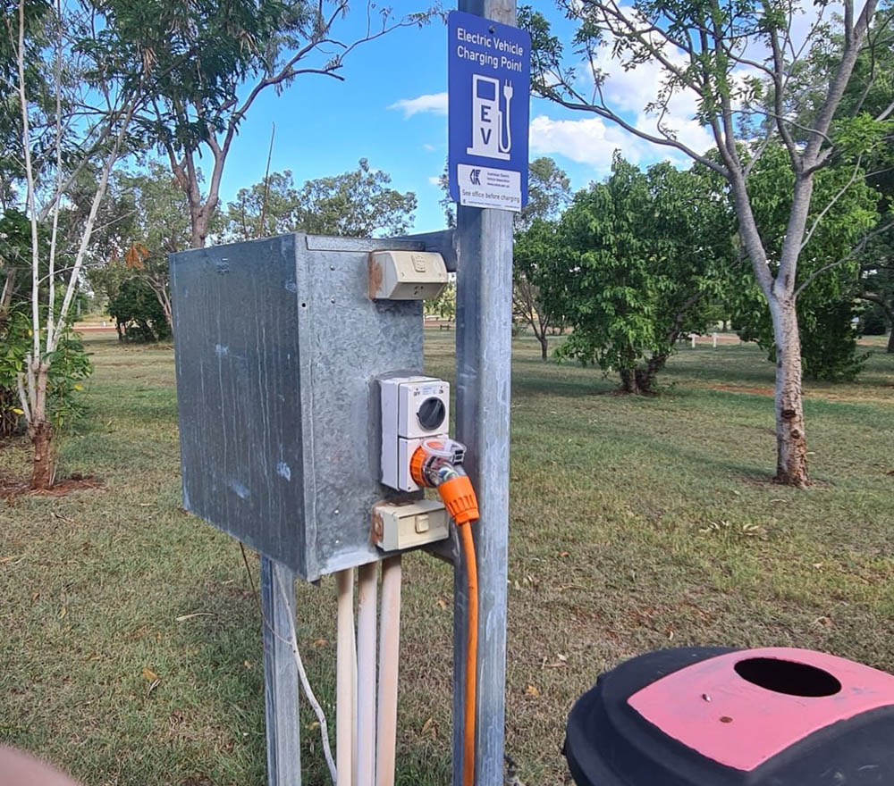 A rural charging point that is a 32 amp socket.